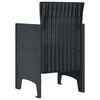 vidaXL Garden Chair 2 pcs Anthracite 20.87 x 19.29 x 33.46 in