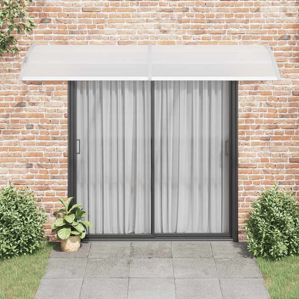 vidaXL Door Canopy Grey and Clear