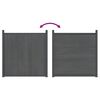 vidaXL Fence Panel WPC Grey 70.9x73.2"