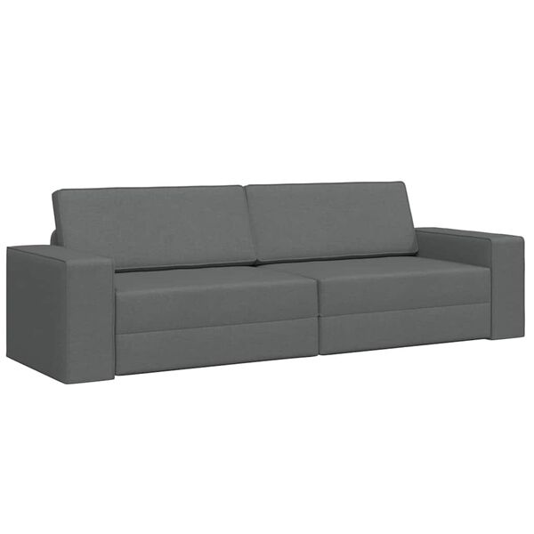 vidaXL Sofa Bed Dark Grey 96.46 x 30.71 x 30.31 in Fabric
