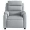 vidaXL Recliner Chair Light grey Polyester (fabric), metal, plywood Single