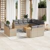 vidaXL Garden Sofa Set Beige