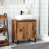 vidaXL Bathroom Cabinet Old wood Engineered wood, iron Medium