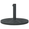 vidaXL Parasol Base Black Polyethylene and Concrete 26.5 lbs Durable