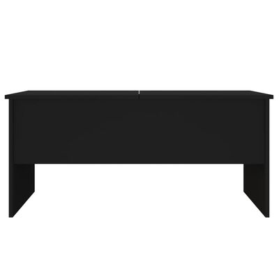 vidaXL Coffee Table Black 40.2"x19.9"x18.3" Engineered Wood