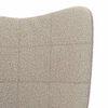 vidaXL Rocking Chair Light Grey Sherpa Fabric