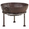 vidaXL Rustic Fire Pit &Oslash; 15.7" Iron