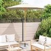 vidaXL Garden Parasol Cream white 240 x 240 x 260 cm bamboo