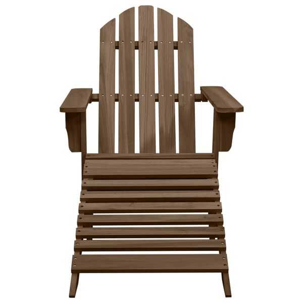 vidaXL Garden Chair Brown Hardwood Large Durable Garden Chair