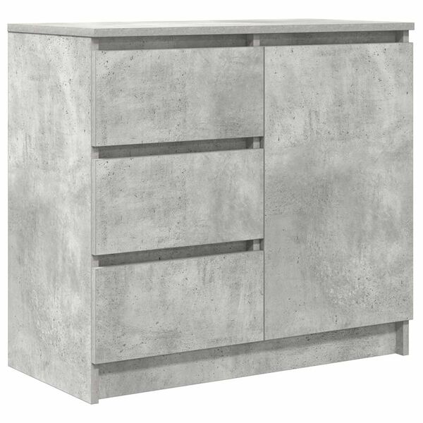 vidaXL Sideboard Concrete Grey Engineered Wood Medium Storage