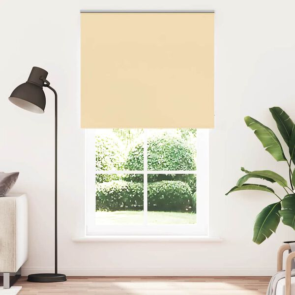 vidaXL Roller Blind Beige Polyester, Aluminum 47.2x90.6 in