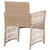vidaXL Garden Lounge Set Beige and Cream White