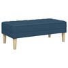 vidaXL Bench Blue 113 x 57 x 39 cm fabric
