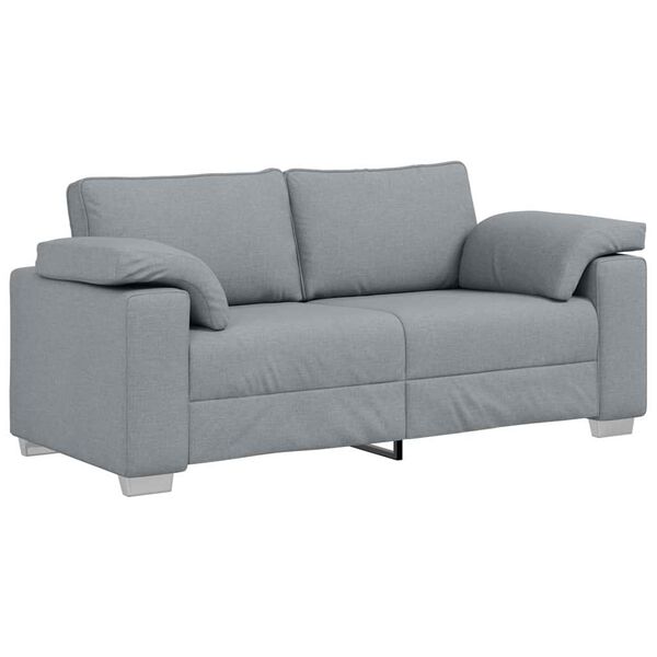 vidaXL Sofa Light Grey 70.87 x 30.31 x 32.28 in Fabric