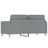 vidaXL 2-seater Sofa Light Grey Fabric (100% polyester), metal, textilene