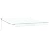 vidaXL Awning Retractable White 118.11" x 98.43" Polyester and metal
