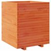 vidaXL Garden Planter Wax brown Solid pine wood 23.6x23.6x28.5 in