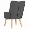 vidaXL Armchair Dark Grey 24.80 x 26.38 x 37.01 in Sherpa Fabric