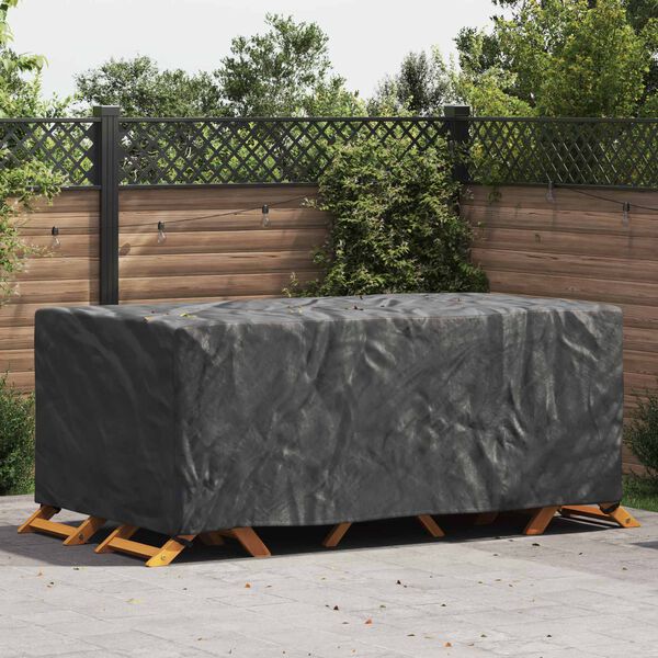 vidaXL Furniture Cover Plain Black 94.49 x 55.12 x 35.43 in 600D