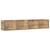 vidaXL Wall Shelf Artisan Oak Engineered Wood 39.4 x 7.1 x 7.1 in