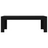 vidaXL Coffee Table Black Engineered wood Medium Simple Coffee Table