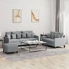 vidaXL Sofa Set Light Gray