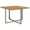 vidaXL Garden Table Beige and black
