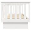 vidaXL Day Bed White Solid pine wood Small Twin Convertible