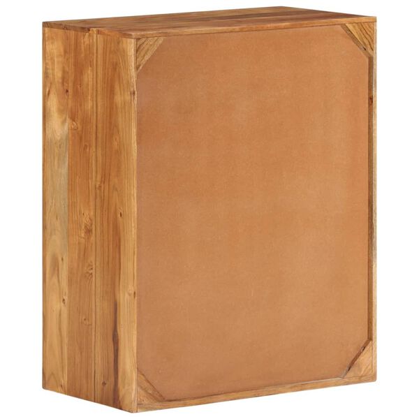 vidaXL Drawer Cabinet Natural Solid Acacia Wood Solid Acacia Wood