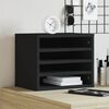vidaXL Desk Organiser Black 14.2x10.2x11.6" Engineered Wood