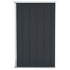 vidaXL Garden Shed Anthracite Galvanized steel, metal Large Garden Shed