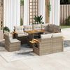 vidaXL Garden Sofa Set Beige, Cream White