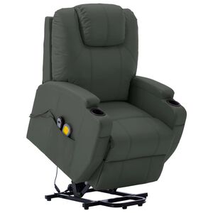 vidaXL Stand Up Massage Chair Anthracite Faux leather, PVC, iron Standard