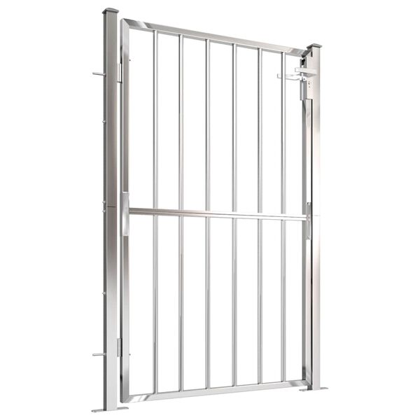vidaXL Garden Gate 39.4" x 57.1" Stainless Steel