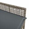 vidaXL Garden Chair 2 pcs Gray 53 x 60 x 85cm poly rattan