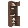 vidaXL Storage Cabinet Brown Oak Engineered Wood Tall Storage Cabinet