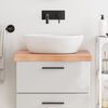 vidaXL Bathroom Countertop Light Brown 23.6 x 19.7 x (0.8-2.4) " Treated Solid Wood