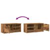 vidaXL TV Cabinet Set of 2 Old wood Engineered wood 31.5 inch