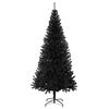 vidaXL Black Artificial Christmas Tree PVC 70.9 in Cone-shaped