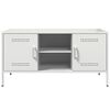 vidaXL TV Cabinet White Steel 39.6 in x 15.4 in x 19.9 in TV Cabinet