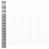 vidaXL Field Fence Silver 25 x 1.6 ft Galvanized steel