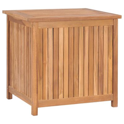 vidaXL Patio Storage Box 23.6"x19.7"x22.8" Solid Teak Wood