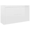 vidaXL Sideboard High gloss white Engineered wood Medium Sideboard