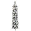 vidaXL Artificial Christmas Tree Green and white PVC, plastic Small