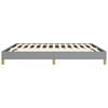 vidaXL Bed Frame Light gray Polyester, Plywood, Engineered wood