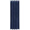 vidaXL Blackout Curtains 2 pcs Dark Blue 55.12 x 96.46 in Velvet