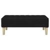 vidaXL Bench Black 113 x 57 x 39 cm fabric
