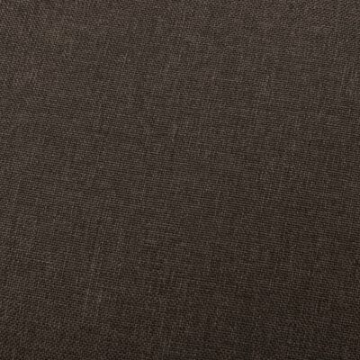 vidaXL Recliner Dark Brown Fabric