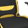 vidaXL Gaming Chair Black and Yellow Polyester Standard Gaming Chair