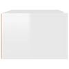 vidaXL TV Cabinet High gloss white Engineered wood Standard